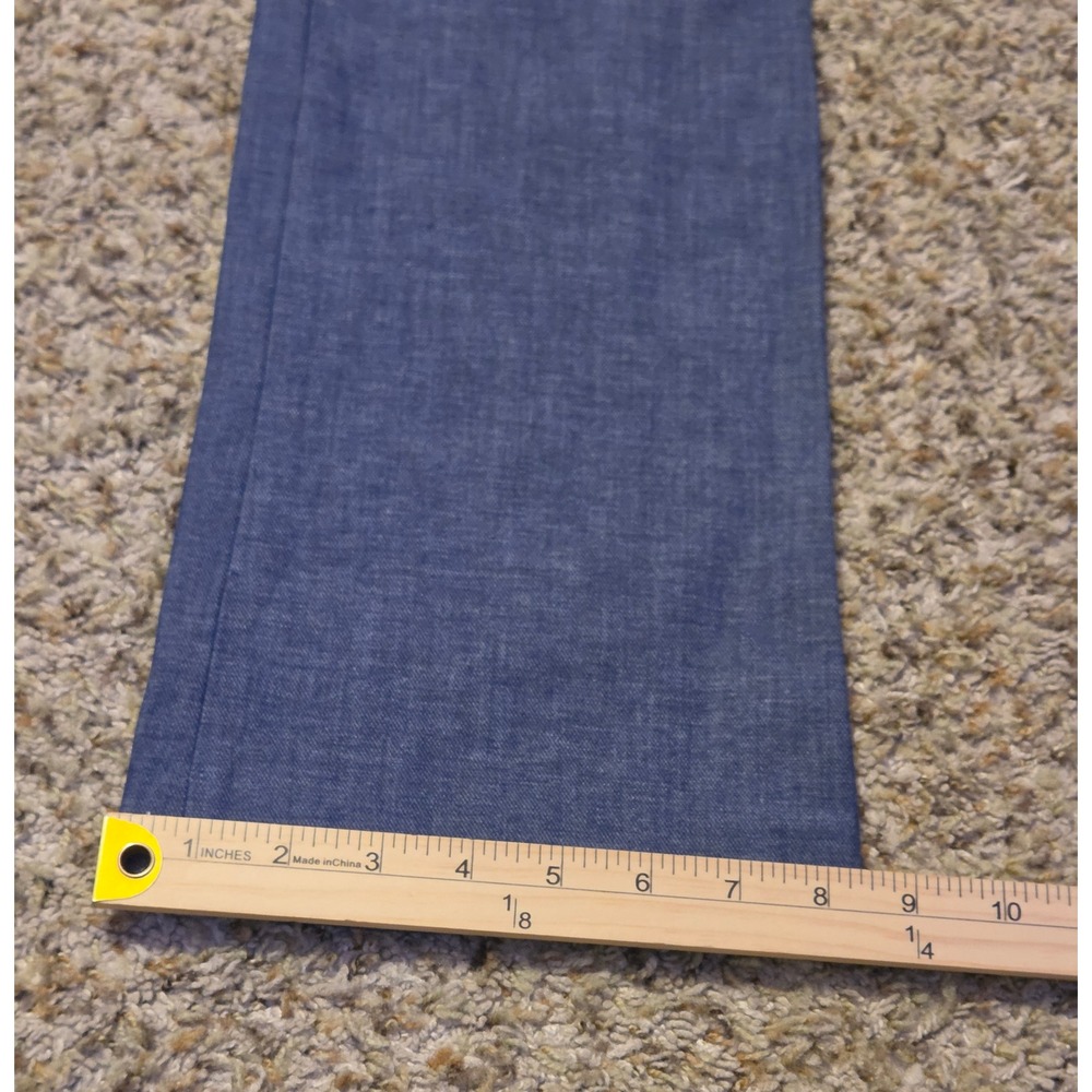 Express Stretch Mid-Rise Columnist Barely Bootcut Pants Women's 8 Blue Stretch - Picture 7 of 10